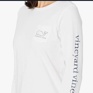 Vineyard Vines Long Sleeve White T-Shirt Winter large size